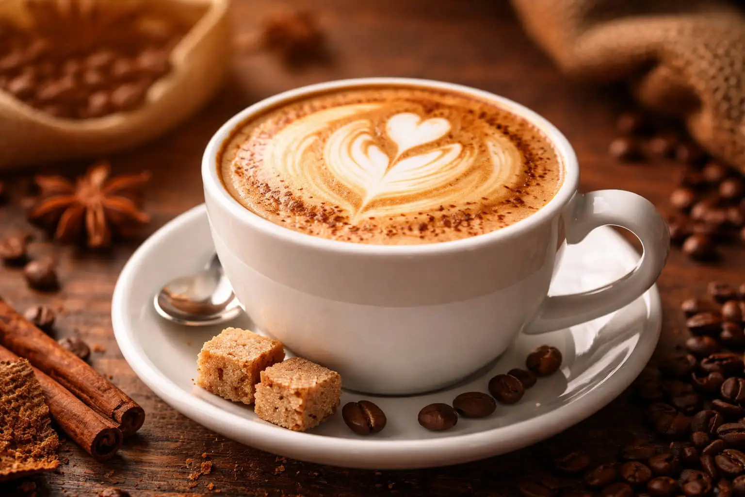 Classic cappuccino with creamy milk foam and rich espresso flavor